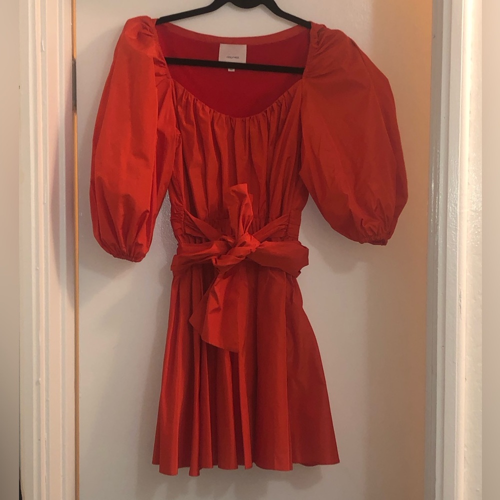 Cinq a sept / 5a7 dress Size 2 Light and Flowy Delilah Fire Coral